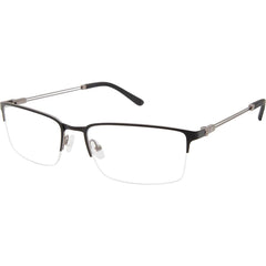 Champion Men's Eyeglasses - Demo Lens Matte Black Rectangular Frame | CUPUSHX C01