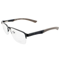 Champion Men's Eyeglasses - Demo Lens Matte Slate Half Rim Frame | CUMAKE200UFCA C03