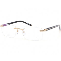 Charriol Men's Eyeglasses - Clear Lens Rimless Shiny Gold/Black Frame | PC75074 C01