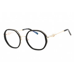 Charriol Men's Eyeglasses - Full Rim Shiny Gold Black Hexagon Metal | PC71050 C02