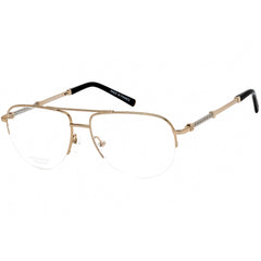 Charriol Men's Eyeglasses - Half Rim Gold and Silver Oval Shape Frame | PC75065 C01