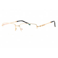 Charriol Men's Eyeglasses - Half Rim Shiny Gold Rectangular Titanium | PC75102 C01