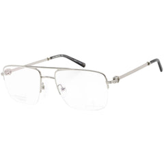 Charriol Men's Eyeglasses - Half Rim Shiny Silver/Black Titanium Frame | PC75080 C02