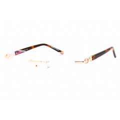 Charriol Men's Eyeglasses - Rimless Shiny Gold Rectangular Metal Frame | PC71057 C01