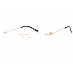 Charriol Men's Eyeglasses - Rimless Shiny Gold Rectangular Metal Frame | PC75098 C01