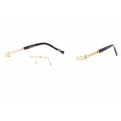 Charriol Men's Eyeglasses - Rimless Shiny Gold Round Shape Metal Frame | PC75095 C01