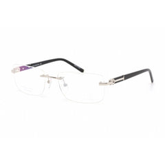 Charriol Men's Eyeglasses - Rimless Shiny Silver/Black Titanium Frame | PC75076 C02
