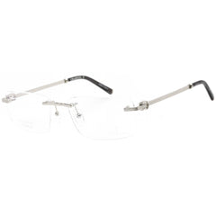 Charriol Men's Eyeglasses - Rimless Silver Rectangular Shaped Frame | PC75081 C02