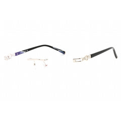 Charriol Men's Eyeglasses - Shiny Silver/Gold Rectangular Metal Frame | PC71051 C02