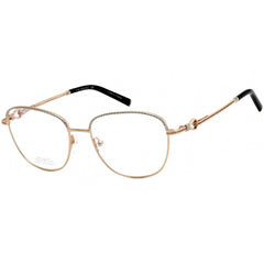 Charriol Women's Eyeglasses - Shiny Gold and Black Square Shape Frame | PC71035 C01