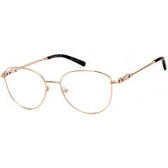Charriol Women's Eyeglasses - Shiny Gold and Tortoise Oval Metal Frame | PC71031 C01