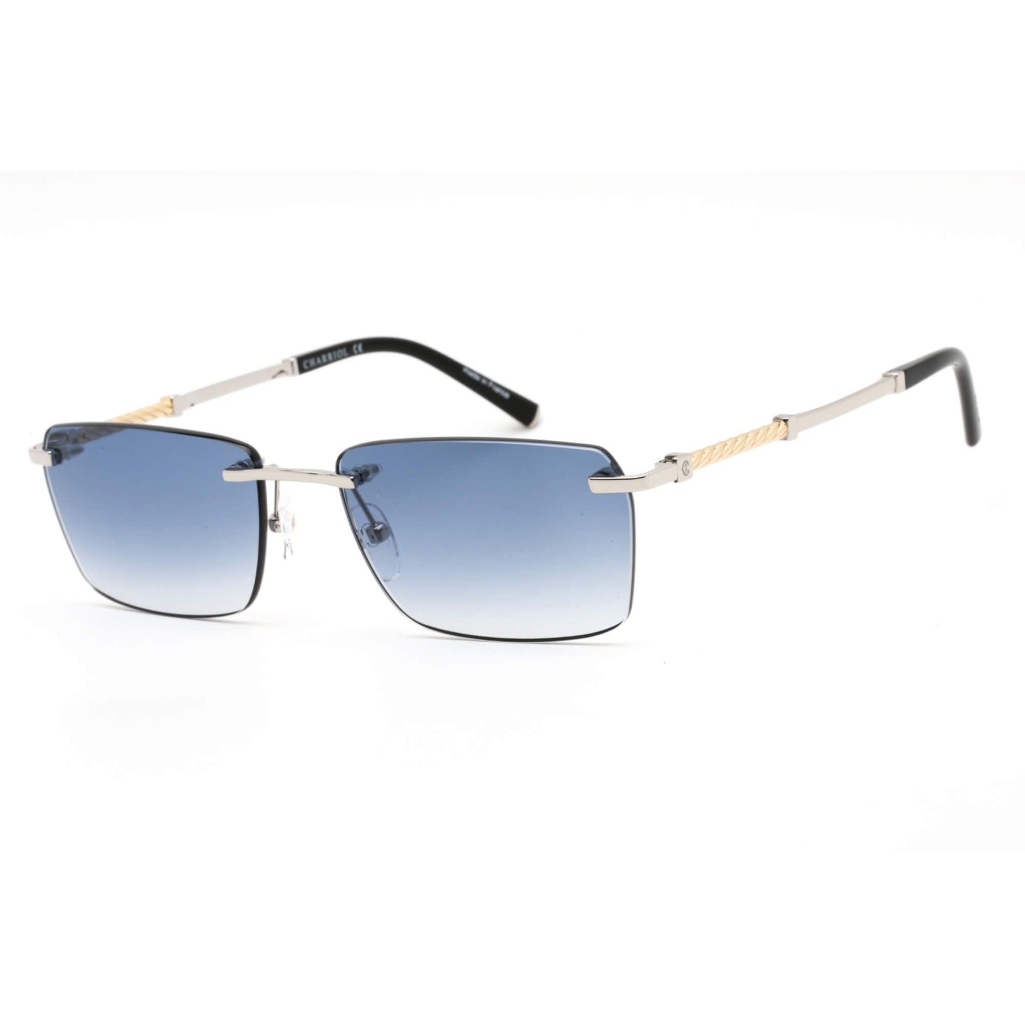 Charriol Women's Sunglasses - Shiny Silver/Gold Titanium Rimless