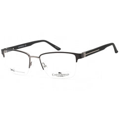 Chesterfield Men's Eyeglasses - Black and Matte Grey Square Frame | CH 87XL 0FRE 00