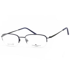 Chesterfield Men's Eyeglasses - Blue Matte Oval Metal Frame Clear Lens | 877 0EE1 00