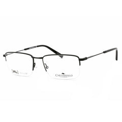 Chesterfield Men's Eyeglasses - Half Rim Matte Black Metal Frame | CH 81XL 0003 00