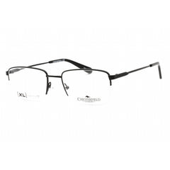 Chesterfield Men's Eyeglasses - Half Rim Matte Black Metal Frame | CH 96XL 0003 00
