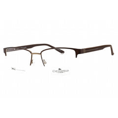 Chesterfield Men's Eyeglasses - Half Rim Matte Brown Metal Frame | CH 87XL 04IN 00