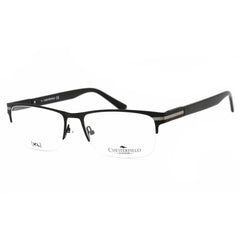 Chesterfield Men's Eyeglasses - Matte Black Half Rim Rectangular Frame | 62XL 0003 00