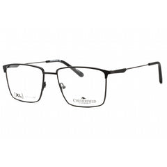 Chesterfield Men's Eyeglasses - Matte Black Metal Rectangular Frame | CH 102XL 0003 00