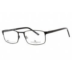 Chesterfield Men's Eyeglasses - Matte Black Metal Rectangular Frame | CH 85XL 0003 00