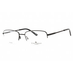Chesterfield Men's Eyeglasses - Matte Black Rectangular Metal Frame | CH 891/T 0003 00