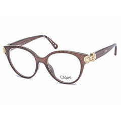 Chloe Women's Eyeglasses - Brown Cat Eye Full Rim Frame Clear Lens | CE2733 210