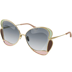 Chloe Women's Sunglasses - Butterfly Frame Grey Gradient Lens | CH0048S-30011230002