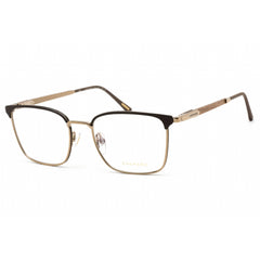 Chopard Men's Eyeglasses - Full Rim Gold/Black/Brown Metal Frame, 55 mm | VCHG06 02A8