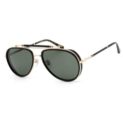 Chopard Men's Sunglasses - Brown Lens Black/Gold Aviator Shaped Frame | SCHF24 700P