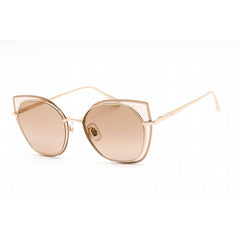 Chopard Men's Sunglasses - Full Rim Polished Rose Gold Cat Eye Shape | SCHF74M 300G