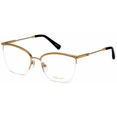 Chopard Unisex Eyeglasses - Shiny Rose Gold Cat Eye Half Rim Frame | VCHD13S 0300