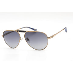 Chopard Unisex Sunglasses - Gradient Lens Shiny Gold/Blue Metal Frame SCHF80 08FF