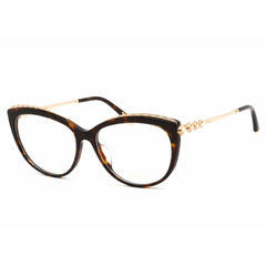 Chopard Women's Eyeglasses - Dark Havana Cat Eye Frame Clear Demo Lens | VCH276S 0722