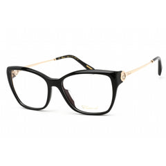 Chopard Women's Eyeglasses - Full Rim Shiny Black/Gold Cat Eye Frame | VCH322S 0700