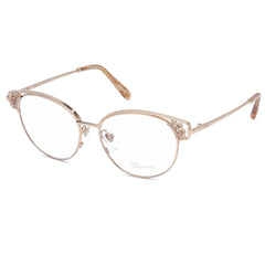 Chopard Women's Eyeglasses - Gold Metal Round Frame Clear Demo Lens | VCHC51S 300Y