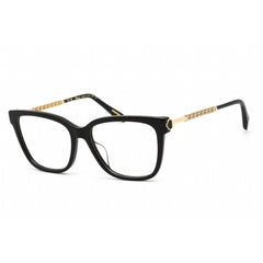 Chopard Women's Eyeglasses - Shiny Black and Gold Rectangular Plastic | VCH333W 0700