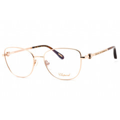 Chopard Women's Eyeglasses - Shiny Copper Gold Metal Rectangular Frame | VCHF17S 08FC