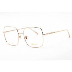 Chopard Women's Eyeglasses - Shiny Rose Gold Metal Rectangular Frame | VCHF49M 0300