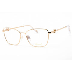 Chopard Women's Eyeglasses - Shiny Rose Gold Metal Rectangular Frame | VCHF50S 0300