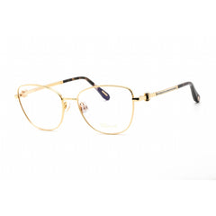 Chopard Women's Eyeglasses - Shiny Yellow Gold Metal Rectangular Frame | VCHF17S 0400