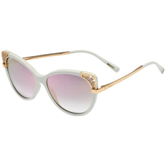 Chopard Women's Sunglasses - Shiny Ice White Acetate Frame | SCH233R-ACGG-57-16-140