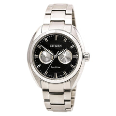Citizen BU4010-56E Men's Paradex Black Dial Stainless Steel Bracelet Eco-Drive Watch