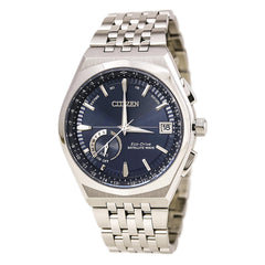Citizen CC3020-57L Men's Satellite Wave World Time GPS Blue Dial Steel Bracelet Watch