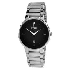 Citizen Men's Bracelet Watch - Quartz Black Dial Stainless Steel | BI5010-59E