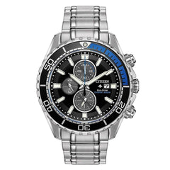 Citizen Men's Chronograph Watch - Promaster Chrono Diver Steel Bracelet | CA0719-53E