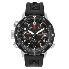 Citizen Men's Eco-Drive Watch - Promaster Altichron Lefty Black Dial Black Strap