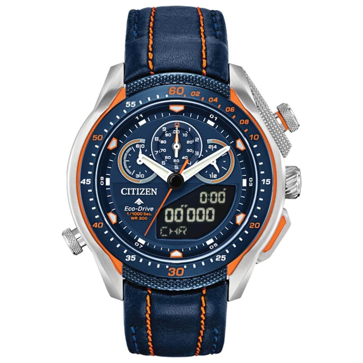 Citizen Men's Eco Drive Watch - Promaster SST Orange and Blue