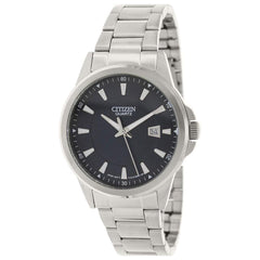 Citizen Men's Quartz Watch - Navy Blue Dial Stainless Steel Bracelet | BI1010-51L