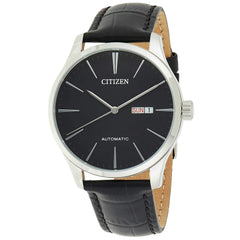 Citizen Men's Watch - Automatic Day and Date Display Black Dial Strap | NH8350-08E