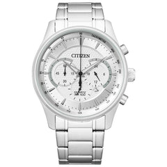 Citizen Men's Watch - Chrono Silver Tone Dial Stainless Steel Bracelet | AN8190-51A